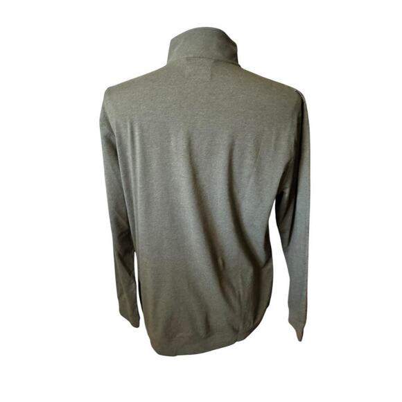LinkSoul NEW Quarter Zip Men's Large Gray Pullover Luxury Golf Lightweight - Picture 5 of 7